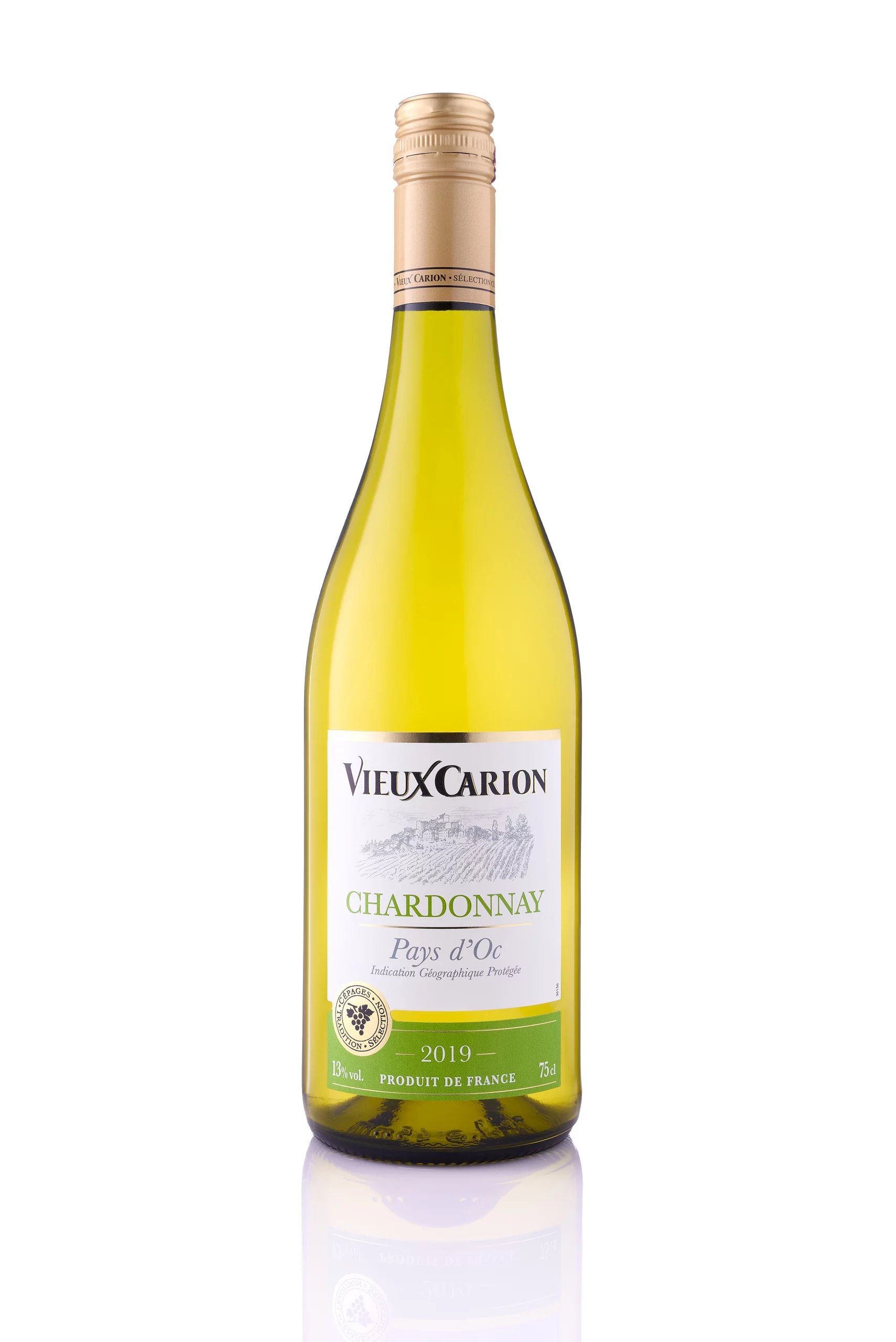 Photographie packshot d'une bouteille de vin blanc sur fond blanc - Photographe bouteille - photographe bouteille de vin - photographe packshot boissons - Aurore Aivrest