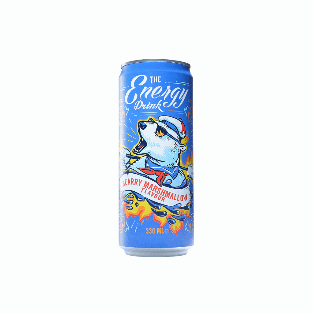 Vidéo GIF d'un packshot 360° d'une canette de soda sur un fond blanc. La canette pivote sur elle-même à 360° - Photographe packshot 360 boissons - Packshot 360 boissons - vidéo produit 360° - Aurore Aivrest
