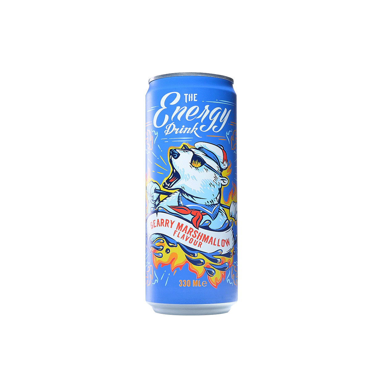 Vidéo GIF d'un packshot 360° d'une canette de soda sur un fond blanc. La canette pivote sur elle-même à 360° - Photographe packshot 360 boissons - Packshot 360 boissons - vidéo produit 360° - Aurore Aivrest