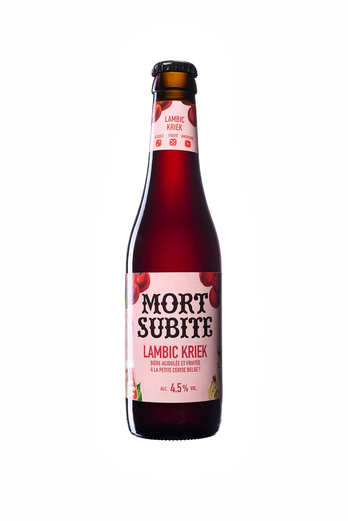 Photographie packshot d'une bouteille de bière sur fond blanc - Photographe bouteille - Photographe bière - photographe packshot boissons - Aurore Aivrest